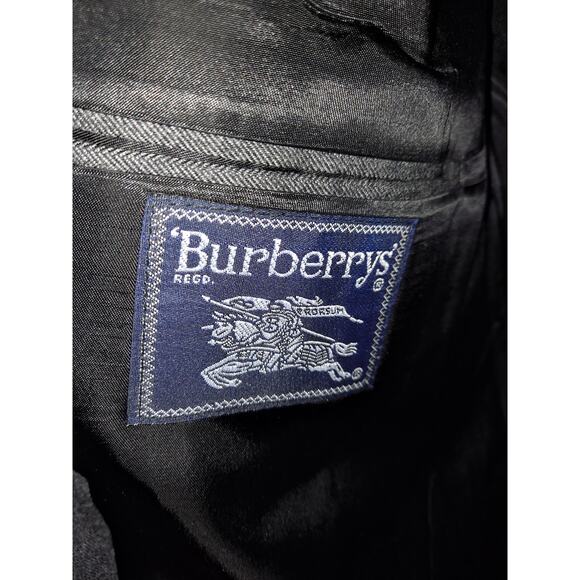 Burberry Gray 2 Button Blazer 100% Wool Blazer - Picture 6 of 6